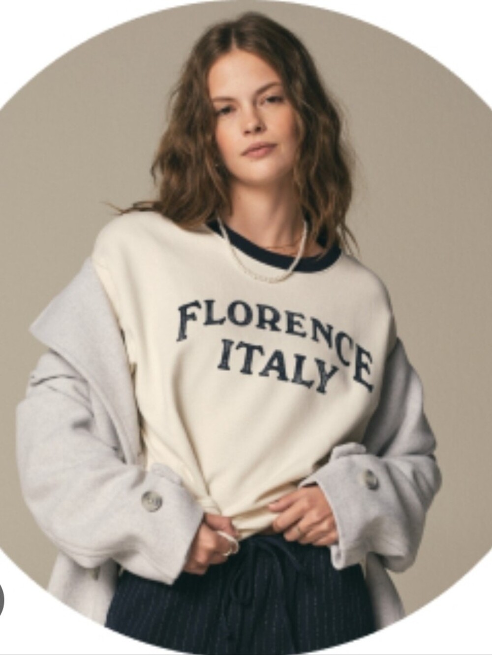 American Eagle Outfitters cropped Florence Italy sweatshirt Size XS Comfy Cozy